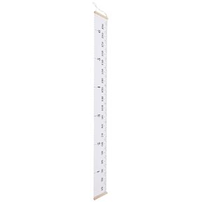 Children Height Measuring Growth Chart Wall Ruler for Kids Room Decor Wood Frame + Cloth Lightweight Cool Gray 76.8 x 7.9in (Animal Type)