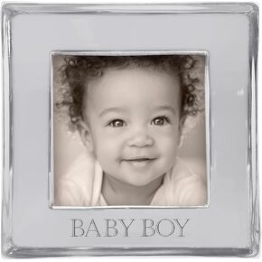 MARIPOSA BABY BOY Signature 4x4 Frame, Silver