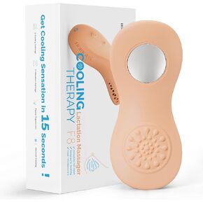 Cooling Lactation Massager - 3 Cooling + 5 Vibration Modes, BPA-Free Cold Compress Breast Massager for Breastfeeding, 2-in-1 Hands-Free Massager for Clogged Milk Ducts, Improve Milk Flow, Pumping