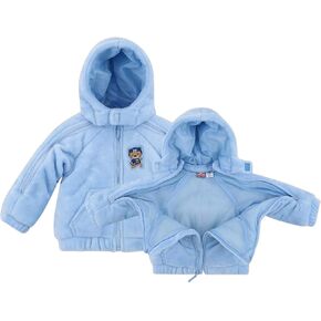 Infant Boy EZ Off Full Zip Hooded Warm Jacket - Great for Sleeping Children - Perfect Baby Gift