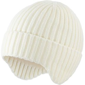 Home Prefer Baby Winter Hats for Boys Girls Kids Toddler Beanie with Earflaps Fleece Lined Knitted Beanie for Cold Weather
