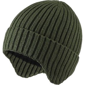 Home Prefer Baby Winter Hats for Boys Girls Kids Toddler Beanie with Earflaps Fleece Lined Knitted Beanie for Cold Weather in Kuwait