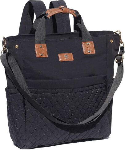 ESVAN Diaper Tote Bag Totepack Backpack Crossbody Bag 3 in 1 for Women Laptop Backpack Multifunctional with Insulated Pockets in Saudi Arabia