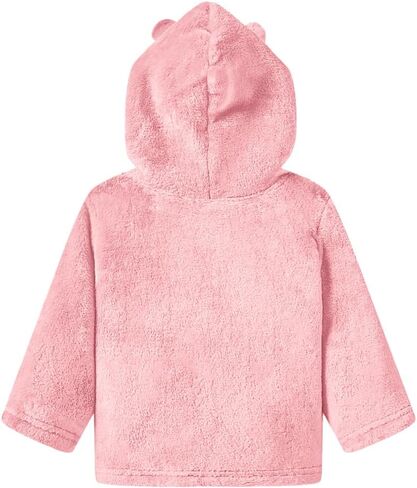 Toddler Girls Boys Fleece Hoody Jacket Zip Up Coat Warm Winter Outwear in Saudi Arabia