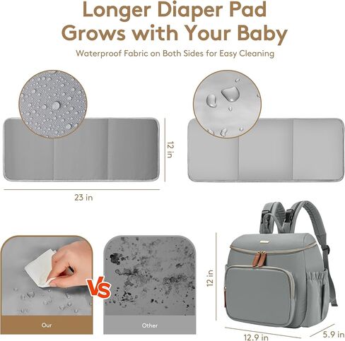 Compact Diaper Backpack for Moms, Stylish & Travel-Friendly Small Maternity Bag with Insulated Pockets, Black in Kuwait