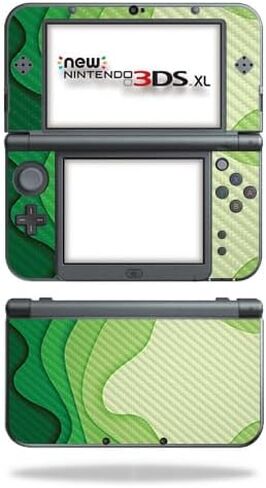 Glossy Glitter Gaming Skin Compatible with Nintendo New 3DS XL (2015) - Papercraft Magenta - Premium 3M Vinyl Protective Wrap Decal Cover - Easy to Apply | Crafted in The USA by MightySkins in Kuwait