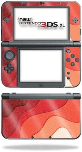 Glossy Glitter Gaming Skin Compatible with Nintendo New 3DS XL (2015) - Papercraft Magenta - Premium 3M Vinyl Protective Wrap Decal Cover - Easy to Apply | Crafted in The USA by MightySkins in Kuwait