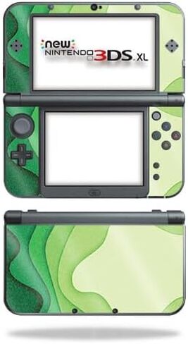 Glossy Glitter Gaming Skin Compatible with Nintendo New 3DS XL (2015) - Papercraft Magenta - Premium 3M Vinyl Protective Wrap Decal Cover - Easy to Apply | Crafted in The USA by MightySkins in Kuwait