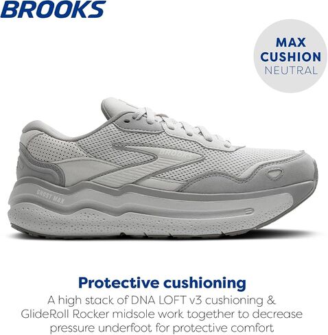حذاء رياضي نسائي من Brooks Ghost Max من الجلد السويدي in Saudi Arabia