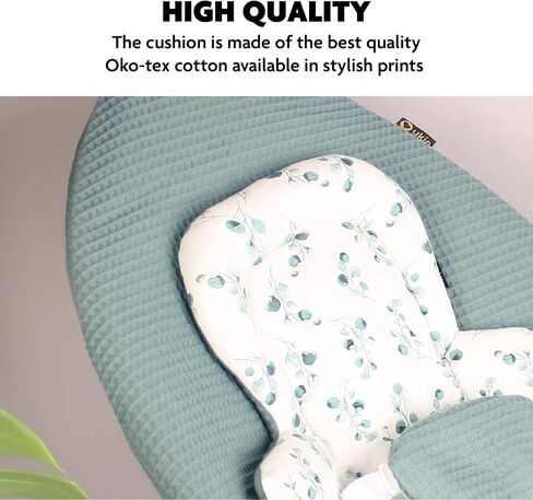 UKJE Newborn Rocker Cover & Baby Swing Insert - Compatible with 4moms mamaRoo - Infant Insert Liner for mamaRoo - Swing Accessories Seat Fabric - Jade Eucalyptus in Saudi Arabia