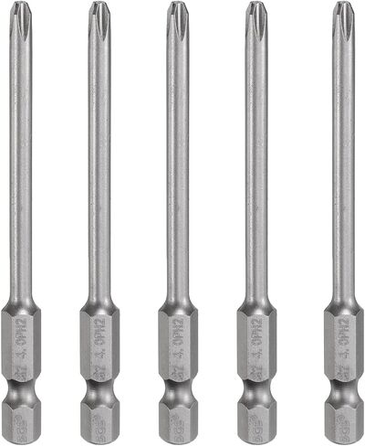 HARFINGTON 5pcs #2 Phillips Screwdriver Bit PH2 1/4" Hex Shank 3.15" (80mm) Long Magnetic S2 Steel Industrial Grade Screw Driver Bit Cross Head Electric Drill Bits 0.197" (5mm) Rod in Saudi Arabia