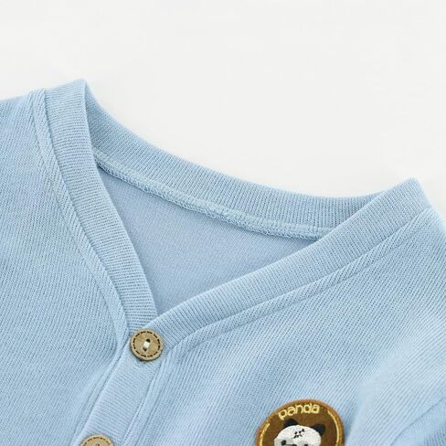 Kids Cardigan for Baby Girls & Boys, V-Neck Baby Sweatshirt Coat with Button for Spring & Autumn in Kuwait