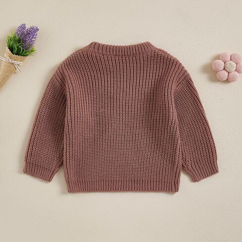 MAYUMMPY خريف شتاء طفلة ملابس مكتنزة سترة طويلة الأكمام Crewneck متماسكة البلوز البلوزات الرضع البلوز in Kuwait