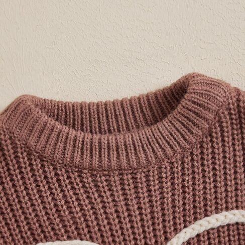 MAYUMMPY خريف شتاء طفلة ملابس مكتنزة سترة طويلة الأكمام Crewneck متماسكة البلوز البلوزات الرضع البلوز in Kuwait