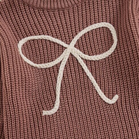 MAYUMMPY خريف شتاء طفلة ملابس مكتنزة سترة طويلة الأكمام Crewneck متماسكة البلوز البلوزات الرضع البلوز in Kuwait