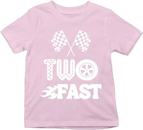 CBTwear Two Fast Toddler Shirt - Fun and Trendy 2nd Birthday Racing-Themed Tee for Kids' Celebrations in Saudi Arabia