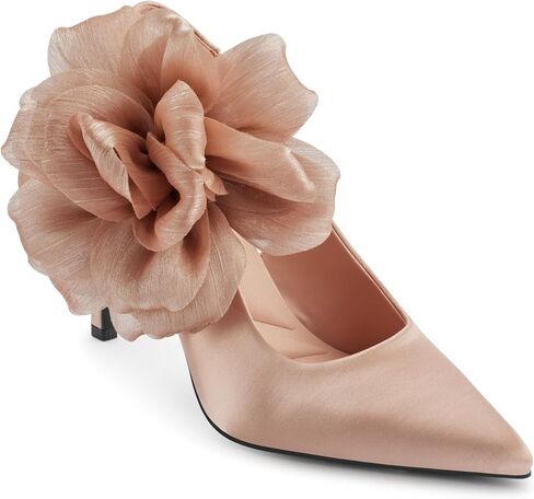 KARL LAGERFELD Women's Savie Evening Fabric Flowers Pump in Saudi Arabia