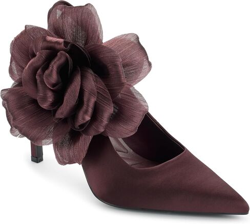 KARL LAGERFELD Women's Savie Evening Fabric Flowers Pump in Saudi Arabia