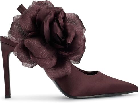 KARL LAGERFELD Women's Savie Evening Fabric Flowers Pump in Saudi Arabia