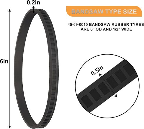 650721-00 Bandsaw Rubber Tires Replacement for Dewalt DWM120 A02807 DCS374 DW328K -4Pack in Kuwait