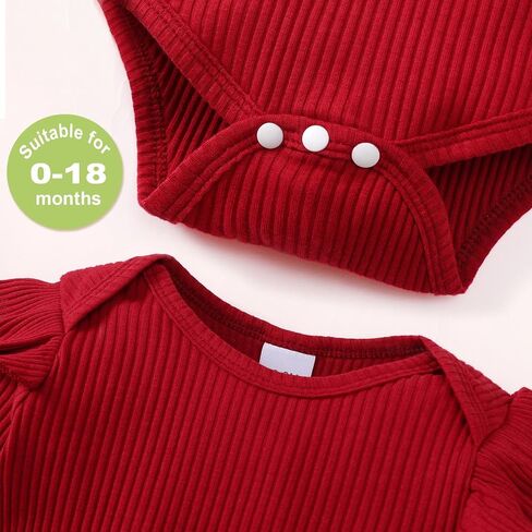 Newborn Baby Girl Dress Clothes Infant Christmas Plaid Outfits Long Sleeve Ruffle Romper Suspender Skirt Set in Saudi Arabia