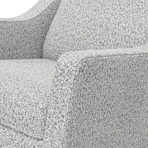 Storkcraft Pasadena Nursery Rocker (Ivory Basketweave with Driftwood) - Upholstered, Rocking Chair for Nursery, Gentle Rocking Motion, Solid Wood Base, Perfect for Any Nursery Decor in Kuwait
