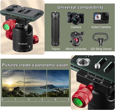 MINIFOCUS Quick Release Plate, 70mm Universal Camera Arca Swiss Plates with Wide D Stainless Steel Screw/Arca-Swiss Dovetail for DSLR Camera Tripod Ballhead in Kuwait