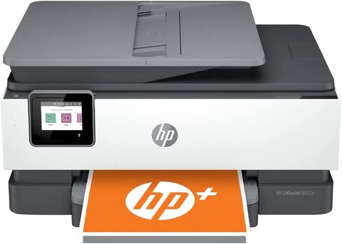 HP OfficeJet Pro 8028e All in One Wireless Printer Scanner Copier Fax Inkjet Print 2.7 Inch Touchscreen 6 Months of Free Ink 2 Years HP Warranty 20 ppm Black 10 ppm Color for Home Office Use (Renewed) in Saudi Arabia