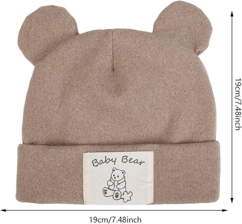 قبعة صغيرة للأطفال الصغار من كيدوتشيز، قبعة صغيرة للأطفال الرضع وأذنين الدب، قبعات دافئة للخريف والشتاء in Kuwait