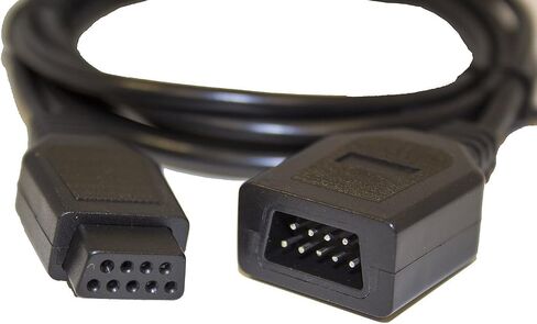 SN-RIGGOR 2-Pack 1.8m 9 Pin Extension Cord Cable for Sega Genesis MD Mega Drive Controlle Extension Sega Genesis 2/3 Controller in Saudi Arabia