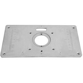 Oumefar Router Table Insert Plate 235mm x 120mm x 8mm Aluminum Alloy Router Table Insert Plate the Trim Panel for Drill Install Router Accurately