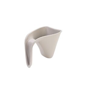 Bath Rinse Jug | Soft Rim Baby & Toddler Shampoo Rinser | Bath Hair Rinsing Cup | Hair Wash Jug with Handle | Essential Bath Accessories | White/Grey