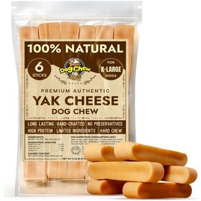 Tibetan Dog Chew Yak Cheese Sticks Natural Handmade Treats for Extra Large Dogs, LongLasting and Easy to Digest with No Additives, Rawhide, Grains, or Gluten, Perfect for Aggressive Chewers,2 lb. Bulk