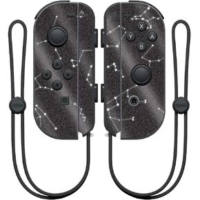 MightySkins Glossy Glitter Skin for Nintendo Joy-Con Controller - Constellations | Protective, Durable High-Gloss Glitter Finish | Easy to Apply, Remove, and Change Styles | Made in The USA