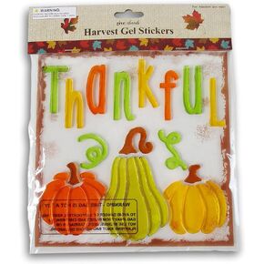 Autumn Fall Gel Cling - Thankful Harvest Gourds - 30 Piece Set