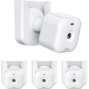 No Drill No Screw Blink Camera Mount for Blink Outdoor 4 /Blink Mini/Blink Mini 2, Strong Adhesive Camera Wall Mount for Blink Outdoor Indoor Camera, Easy to Install,3Pack(Blink Camera Not Included)