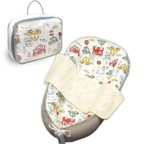 Baby Lounger New Born 0-24 Months Adjustable, Ideal for New Born Shower Gift, Portable and Safe Baby Nest, Secure and Soft for Peaceful Naps, Comfort Baby Lounger for Rest & Play. (Pink)