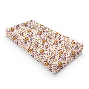 Watercolor Fall Football Pumpkin Leaves Baby Changing Pad Covers Autumn Football Diaper Changing Table Sheets for Boy Girl Sports Lover Gift Soft Breathable Stretch Fitted Change Table Mat 32''x16''