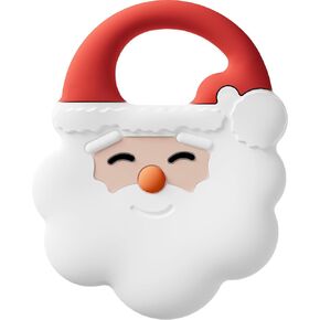 NCVI Christmas Teether, Baby Teething Toys for 0-6 6-12 Months, My First Christmas Silicone Chew Toys, First Christmas Gifts for Baby Boys and Girls, Ideal Toddlers Stocking Stuffer, Santa