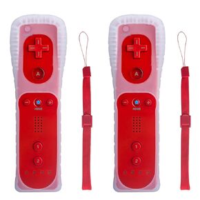 TechKen Wii Controller 2 Pack, Wii Remote Controller with Silicone Case and Wrist Strap, Wii Remote Controller for Wii/Wii U