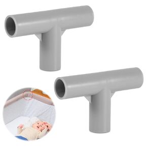 2pcs Baby Playpen Parts t-Shaped Joints, 0.75 Inch Inner Diameter Baby Playpen Replacement Connectors Playpen Replacement Parts Baby Playpen Accessories for Baby Play Yard