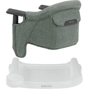 كرسي طاولة سريع من Inglesina - مزيج من الصنوبر الأخضر + صينية طعام سريعة - كرسي مرتفع محمول للأطفال الصغار الرضع، من 6 إلى 36 شهرًا - يناسب الطاولات من 0.8 بوصة إلى 3.5 بوصة - تصميم قابل للطي - تتضمن حقيبة حمل in Kuwait