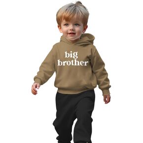 Big Brother Outfit Toddler Baby Boy Big Brother Hoodie Sweatshirt Pant Set Sweatsuit Fall Winter Clothes Set 2Pcs