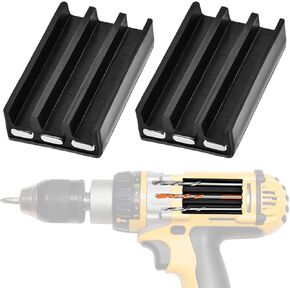 2Pcs Magnetic Drill Bit Holders,Universal Fit Magnetic Bit Holder for Impact Driver,Screwdriver Bit Holder,Self Adhesive Driver Attachment,for Electricians Driver DIY Projects