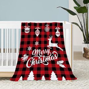 Neatee Living Christmas Baby Throw Blanket Small Christmas Tree Blanket Xmas Winter Blanket Lap Toddler Swaddle Crib Soft Lightweight Fuzzy Plush Fleece Blankets and Throws 30x40
