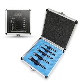 DT-DIATOOL Hex Shank Dry Diamond Drill Bits Kit for Porcelain Tile Ceramic Granite Marble Masonry Concrete Diameter 5 6 8 10 12mm (Kit No.2