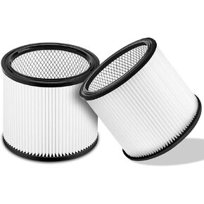 90304 Replacement Filter Compatible with Shop-Vac Shop Vac 90304, 90350, 90333,903-04-00, 9030400,fits most 5 Gallon and above Wet/Dry Vacuum Cleaners (2 Pack)