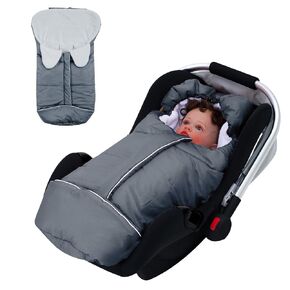 Winter Car Seat Cover Baby, Infant Car Seat Footmuff with Adjustable Hood, Waterproof Bunting Bag for Boys Girls, Warm Stroller Wraps Baby Carrier Swaddle Blanket for Newborn Shower