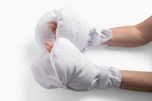 Medical Double Security Mitts - One Size Fits All Hand Restraint Gloves for Elderly & Medical Procedures -Made With Extra Padding for Comfort & Protection - Includes Bed Restraints - 2 Gloves in Kuwait
