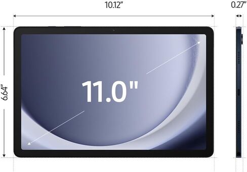 SAMSUNG Galaxy Tab A9+ Plus 5G (128 جيجابايت، 8 جيجابايت، 2024) 11 بوصة 90 هرتز، Snapdragon 695 5G، Android 13 Cellular 5G Tablet (الطراز الدولي مفتوح بالكامل للولايات المتحدة والعالم) X216 (مع شاحن سريع، جرافيت) in Saudi Arabia